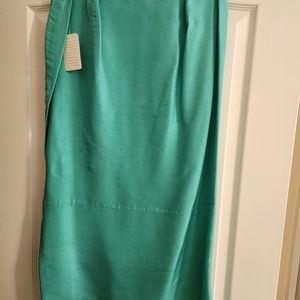 Long Skirt (Silk like Material) Turquoise not Green